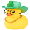 wonuu Rubber Duck St. Patrick's Day Decorations Patrick's Day Party Favors Supplies Duck Lucky Green Shamrocks Hat Car Rubber Du
