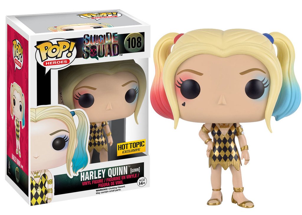 Funko POP! Harley Quinn Gown Exclusive #108 - 3.75" Vinyl Figure, White