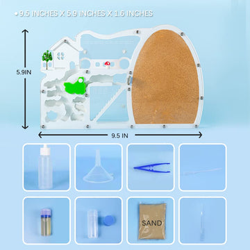 Elnmlht Ant Farm Castle, Sand Ant Colony Observation Kit, Ant Viewing Habitat Science Kit, Educational & Learning Science Kit Fo