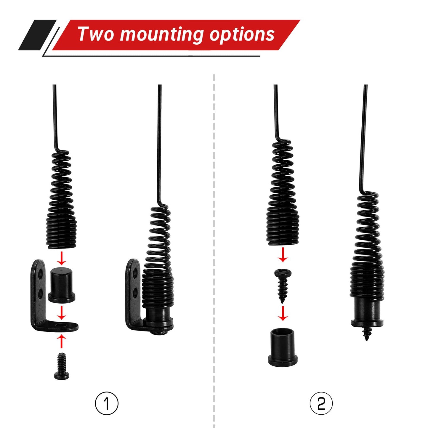 INJORA 15cm Metal Antenna with Flag for TRX4M SCX24 AX24 FCX18 FCX24 1/18 1/24 RC Crawler Car
