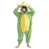 Michley Animal Hooded Romper Kids Flannel Halloween Pajamas Onesie 3-12T For Autumn Winter, Dinosaur, 5-6T, Size110