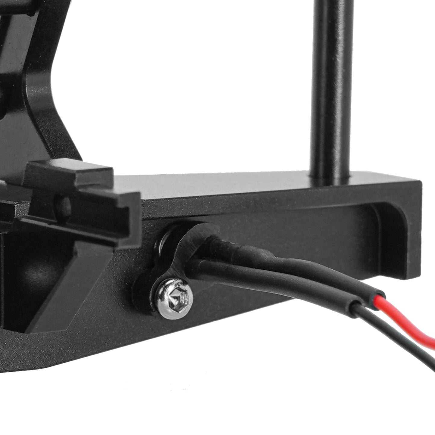 INJORA 37g Front and 26g Rear Bumper - CNC Aluminum Bumper with Light for 1/18 RC Crawler TRX4M Defender Upgrade