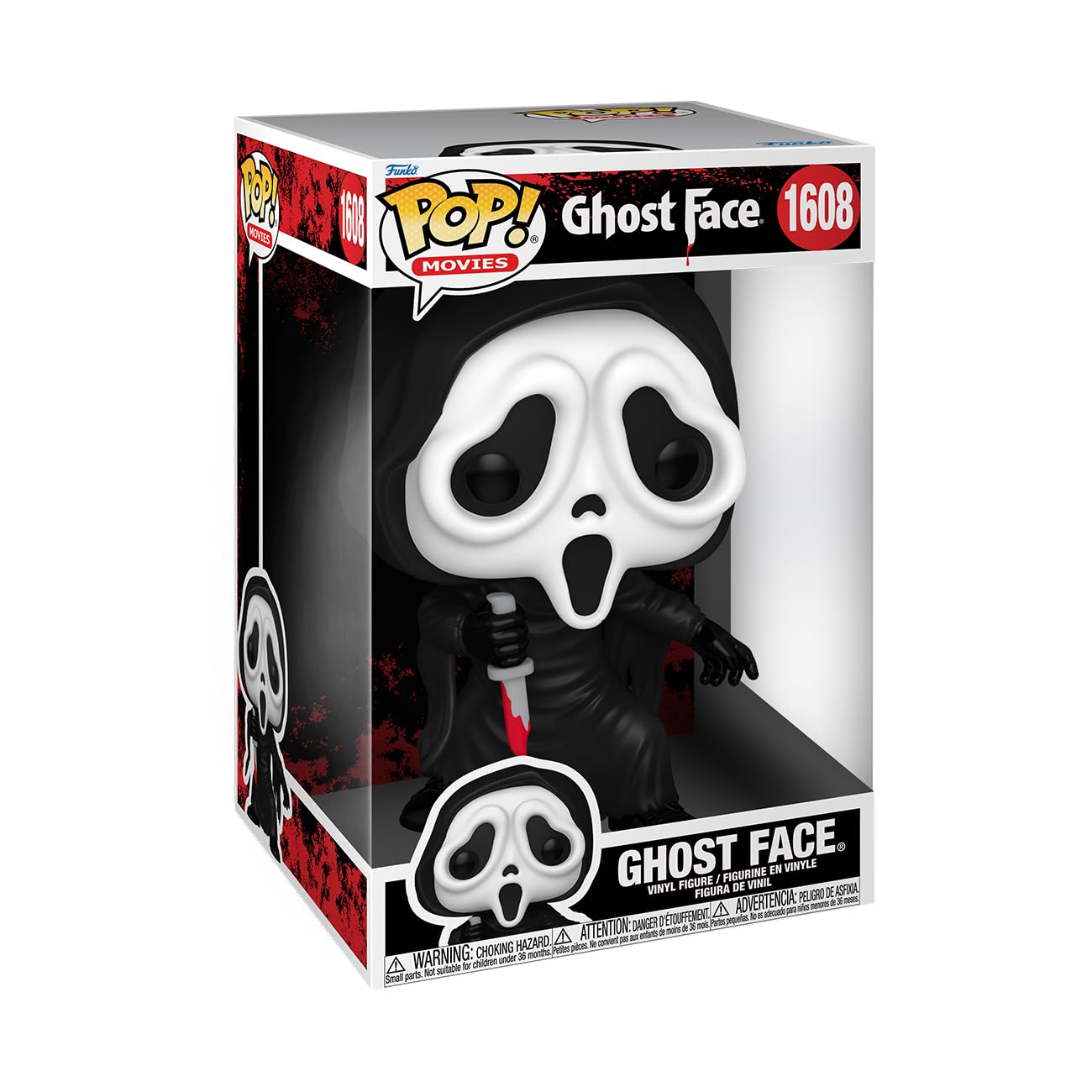 Funko POP! Jumbo Ghostface Collectible Vinyl Figure - Multicolor Horror Decor for Kids & Adults - Official Merchandise