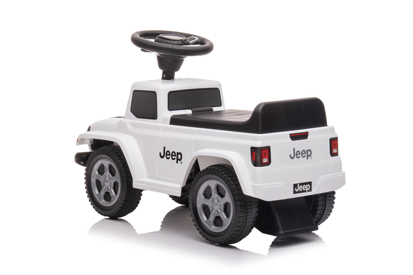 Best Ride On Cars Jeep Gladiator Ride-On Push Car Combo, Foot-To-Floor Design, Realistic And Stylish Kids Car, Honking Horn, Under-Seat Toy Storage, For Ages 18 Months - 3 Years, White