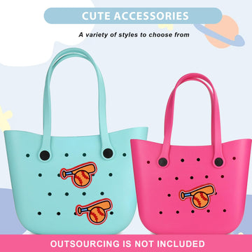 Lckaey Rubber Beach Bag Accessories-PVC Rubber decoration-for EVA Purse Bogg Inserts Y064figure 30