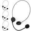 Zhanmai 4 Pcs Black Microphone Headset Toy Headpiece Costume Prop Headset Hippie Costume Accessories Halloween Makeup Props For Party Supplies