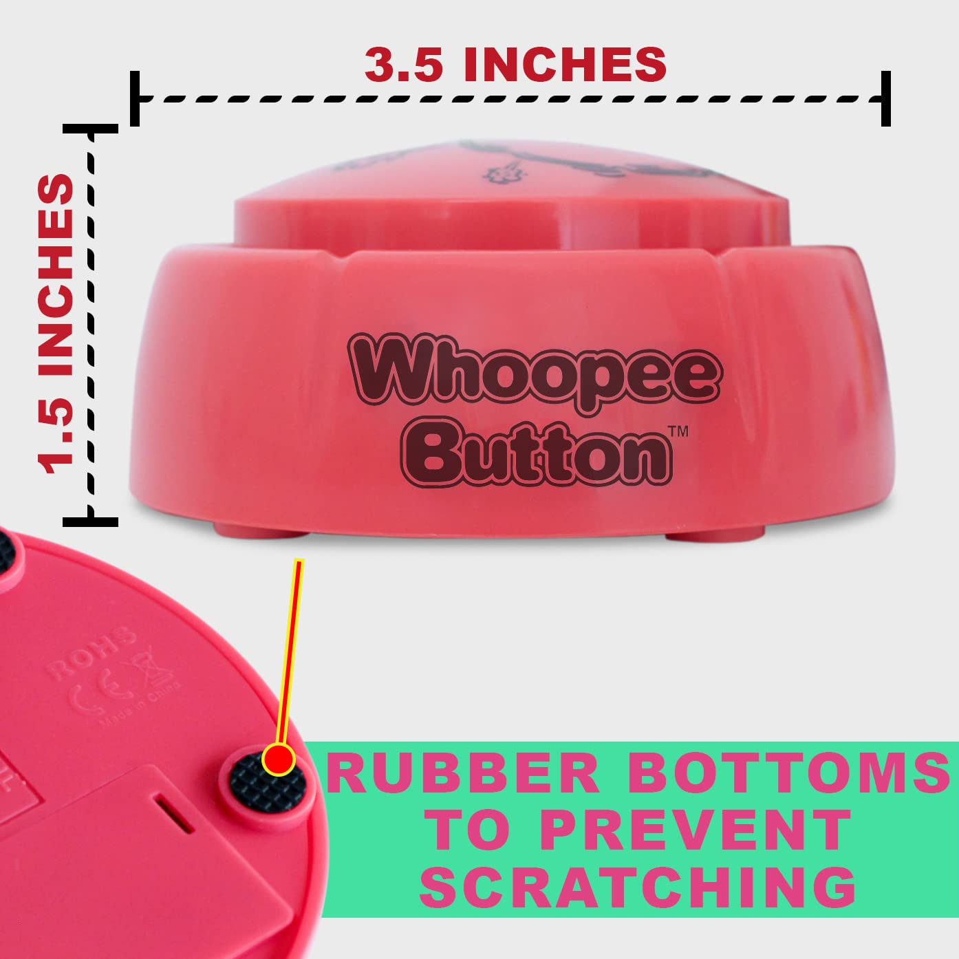 NOVELTY888 TALKING BUTTON Fart Machine Funny Fart Noise Maker | Whoopie Cushion Desk Toy | Plays 21 Realistic & Loud Fart Sounds