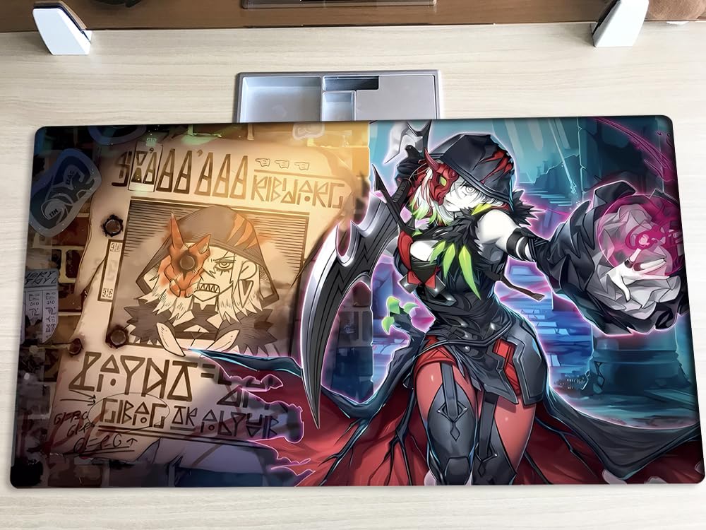 New Mlikemat Playmat Diabellestarr The Dark Witch Tcg Ccg Ocg Trading Card Game Mat With Zones + Free Bag (Zd014-064-K)