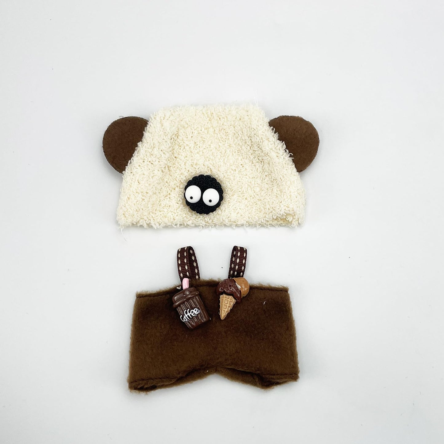 Clothes for Doll(NO Doll Included) 15/17cm Doll Clothes Set for Doll Outfit Accessories for Doll Coffee Sheep