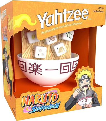 Yahtzee: Naruto Shippuden | Collectible Ramen Bowl Dice Cup | Classic Family Dice Game Based On Anime Show | Great For Family Game Night | Officially-Licensed Naruto Game & Merchandise