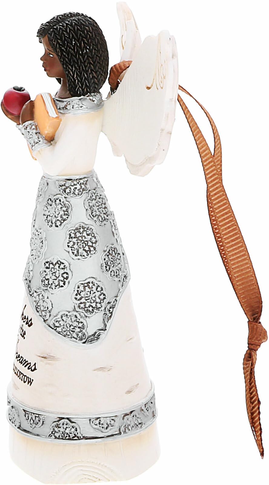 Pavilion Gift Company - Teachers Inspire Dreams Of Tomorrow - 4.5' Ebony Angel Figurine Ornament Religious Elementary Middle High School Gift Present