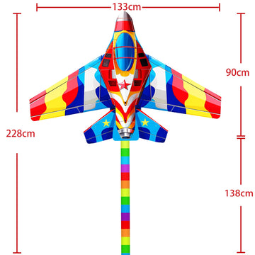 Hengda Kite Spaceship Kite Airplane Kite For Kids Beginners And Adults Easy To Carry And Assemble Suitable For Outdoor Activitie