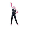 Marvel Spider-Gwen Official Youth Halloween Costume - Premium Quality Hooded Jumpsuit With Pull On Fabric Mask (Small)