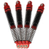 Pothyes 78Mm Aluminum Long Threaded Shocks Absorbers Oil Damper For 1/18 Rc Crawler Trx4M Trx-4M Kupgrade Parts (Red)