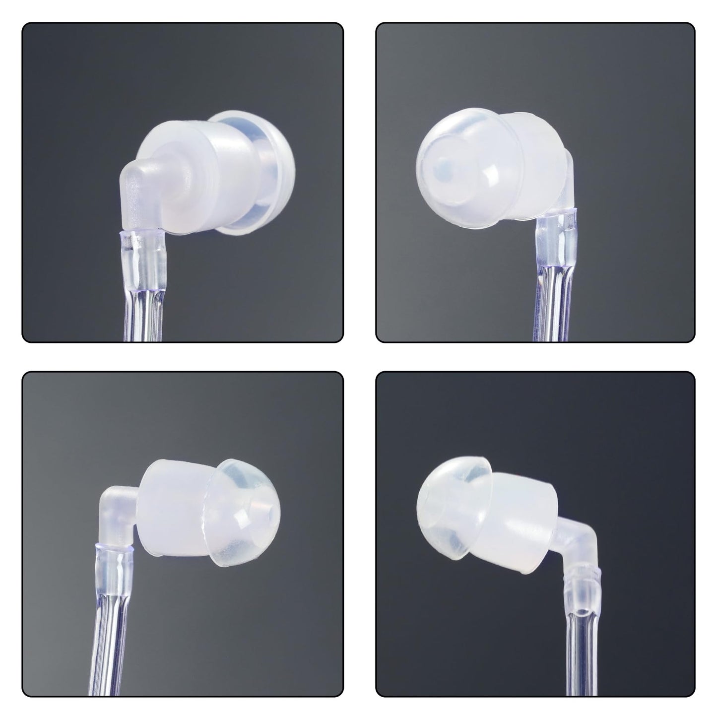 Sucrain 6 Pieces Playing Cosplay Toy Black Sunglasses With Earpiece Earplugs Ring Bearer For Halloween Costume