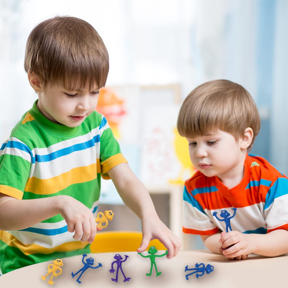 ArtCreativity Bendable Frog Figures, Set of 12, Bendable Toys for Kids, Animal Party Favors for Boys and Girls, Stress Relief Fi