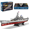 MISINI M6320 Military Series World War II Battleship Building Kit 2228 Teile USS Missouri Battleship Toy Gift Ship Building Block Set for mature-themed Collection
