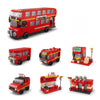 Sky Line Ocean 6-In-1 Bus Building Block Set Toys | Steam Kit For Kids | Build School Buses, City Transports & More (1000+ Pcs)