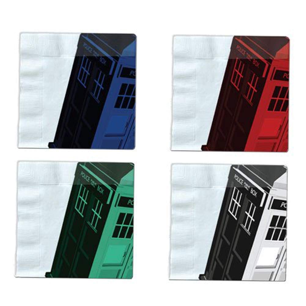 Underground Toys Doctor Who Iconic Color Tardis Napkin Set Of 20