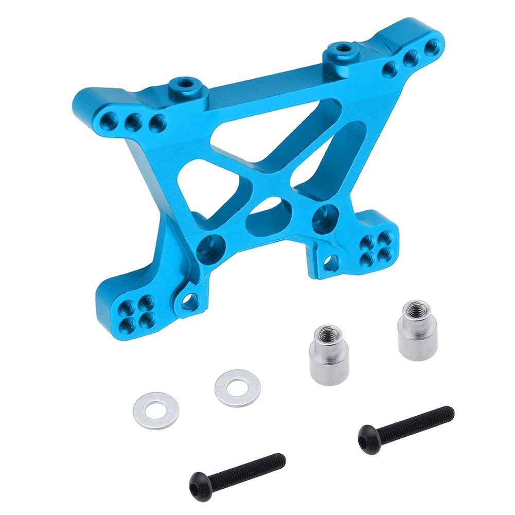 HobbyPark Aluminum Front Shock Tower for Traxxas 1/10 Slash 4x4 Hop Up Parts Replacement of 6839 Blue