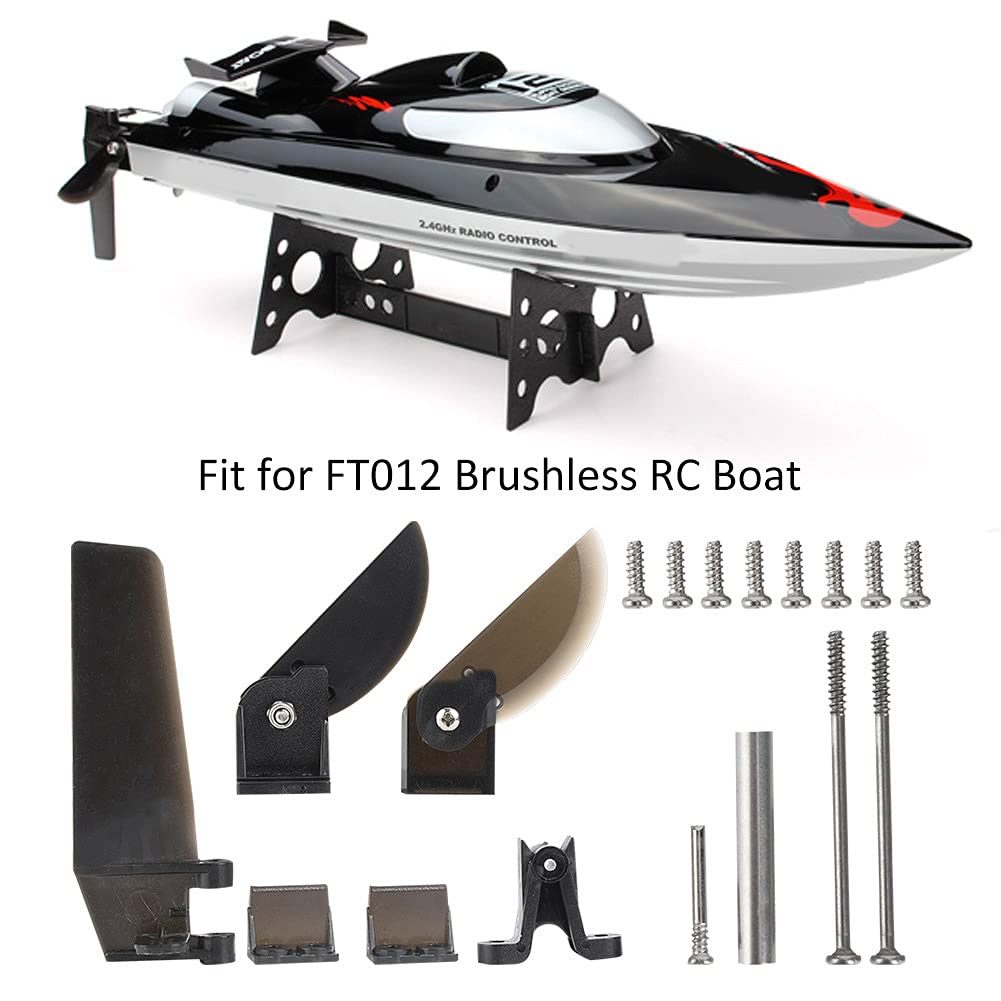 Voluxe Tail Rudder Parts for FT012, Steering Tail Rudder Parts, Steering Vane Tail Rudder Boat Parts Toy Boat Fits for FT012 Bru