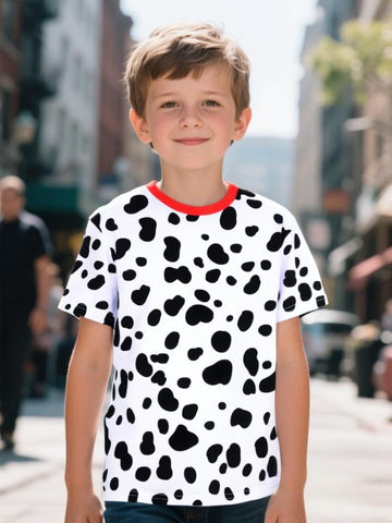 Cosland Boys' Dalmatian Shirt Kids Animal Costume, Small