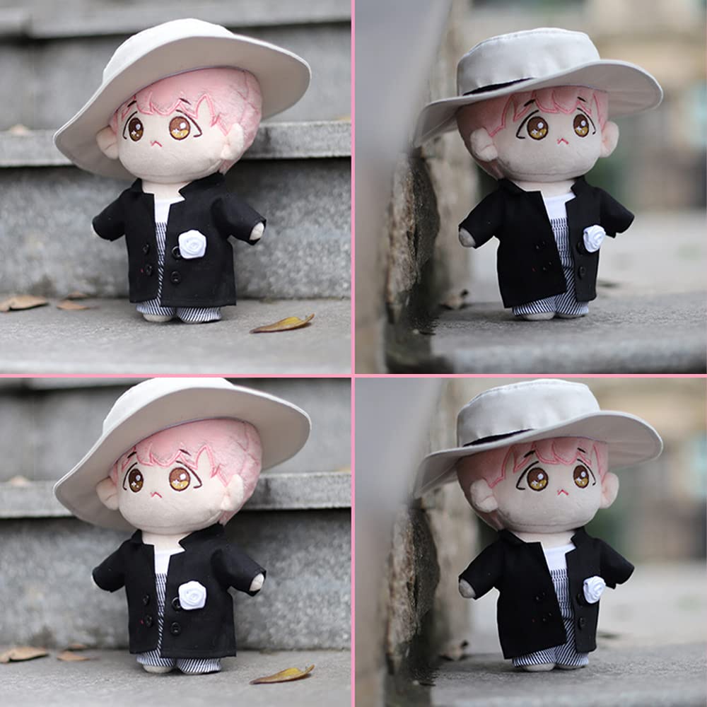 Niannyyhouse Uniform Suit 7.8In/20Cm Plush Doll Clothes Accessories Hat Coat T-Shirt Overalls