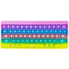 Push Toy Pop Bubble Fidget Sensory Toys Push It Pop Fidget Toys Macaron Keyboard Shape, Pop Silicone Popper Toy Anxiety Stress R