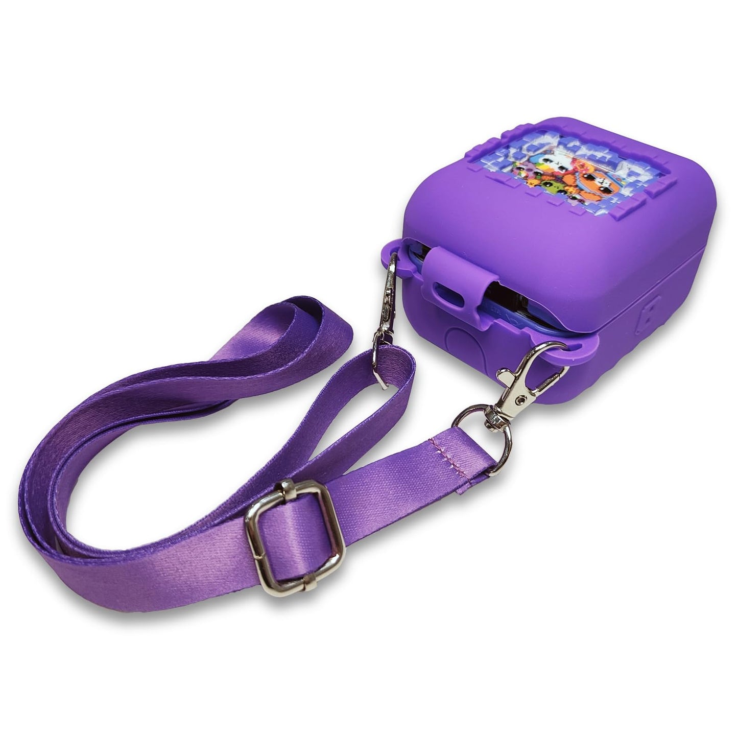 Jchpine Silicone Cover Case For Bitzee Interactive Toy Digital Pet And Case, Protective Skin Sleeve For Bitzee Virtual Electronic Pets Accessories (For Original 15 Animals) (Purple)