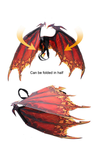 Mmss Party Carnival Halloween Props Dragon Wing (Red)