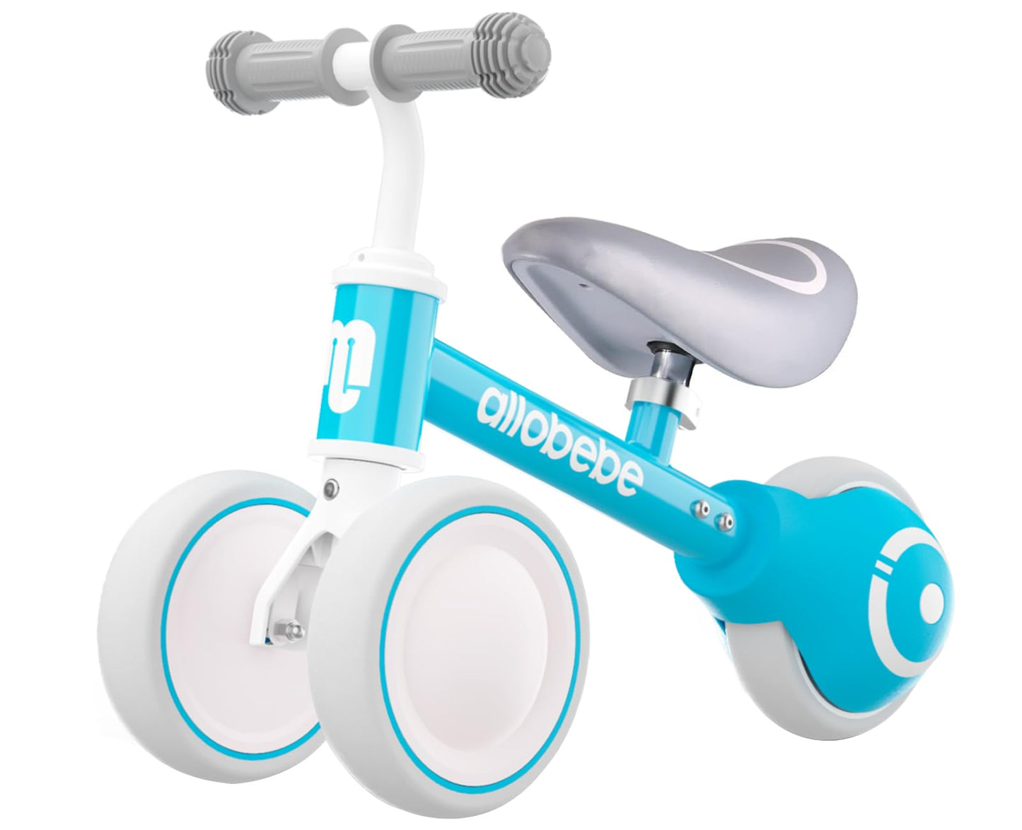 Allobebe Baby Balance Bike, Toddler Bikes Walker Bicycle For 12-36 Months Walker Toy For Boy 1-Year-Old Gifts To Scoot Around With Adjustable Seat Smooth Silent 3 Wheels