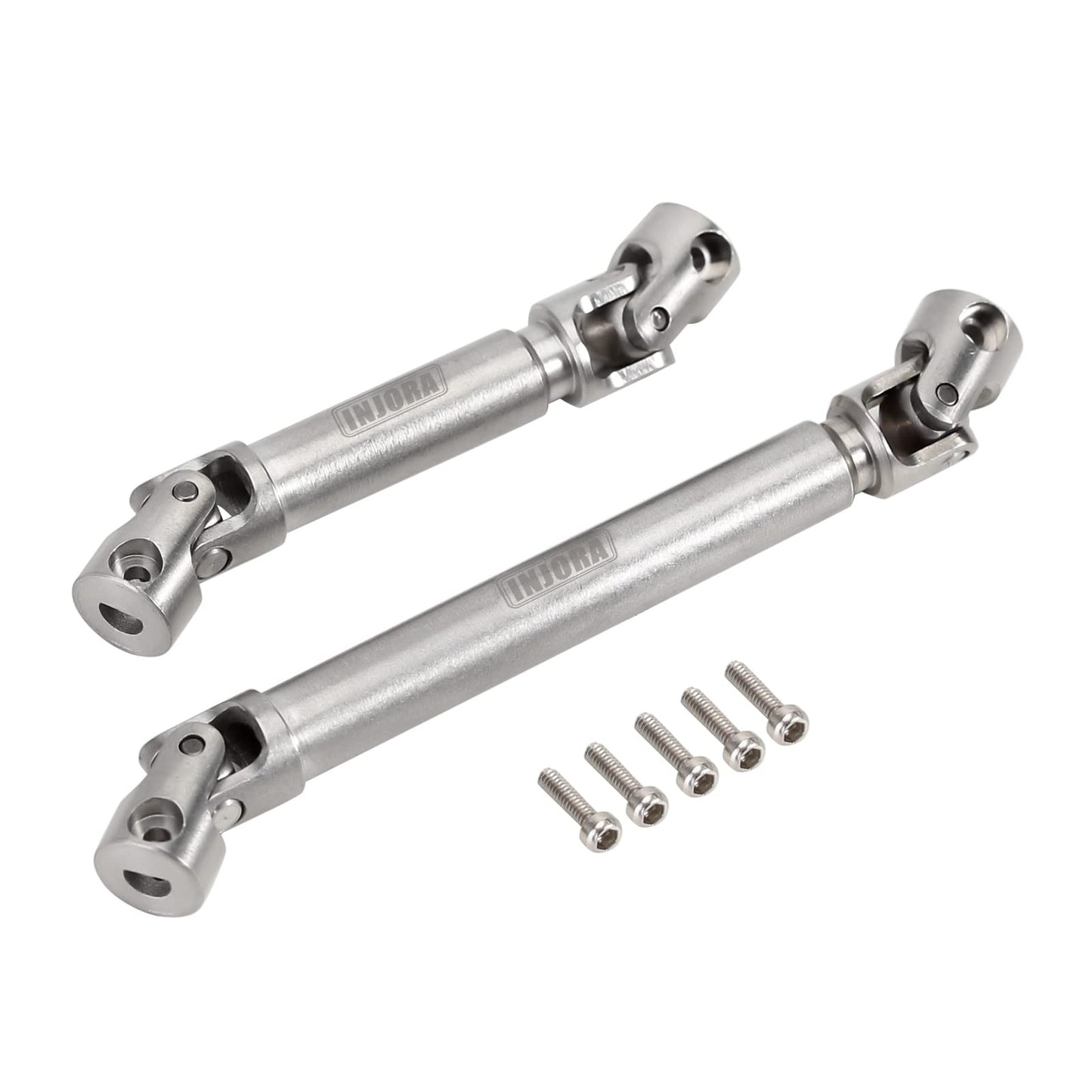 INJORA Center Drive Shaft Stainless Steel D-Shaped Hole Drive Shaft for SCX24 Gladiator Dodge Power Wagon 1/24 RC Crawler Upgrad