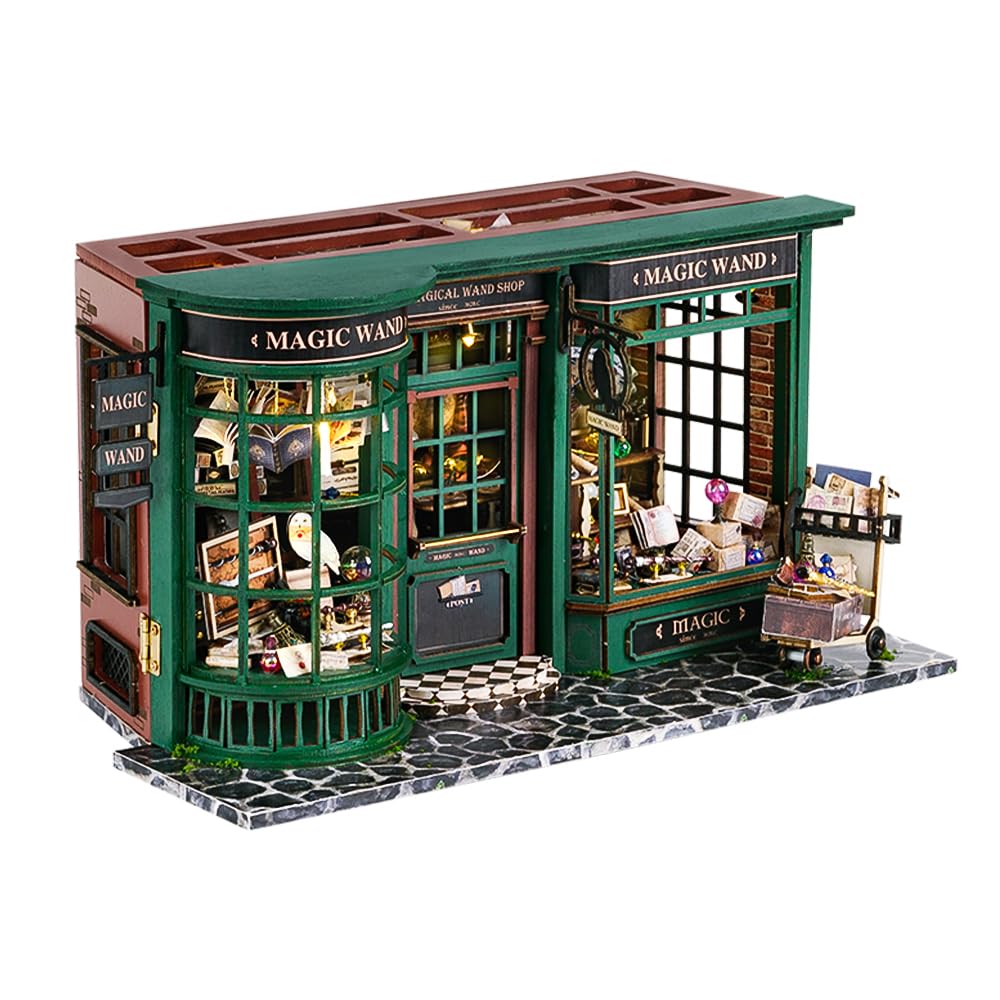 Cutebee Diy Miniature Dollhouse Kit, Diy Wooden Dollhouse Kit Miniature House Kit, Creative Room Idea(Magic House)