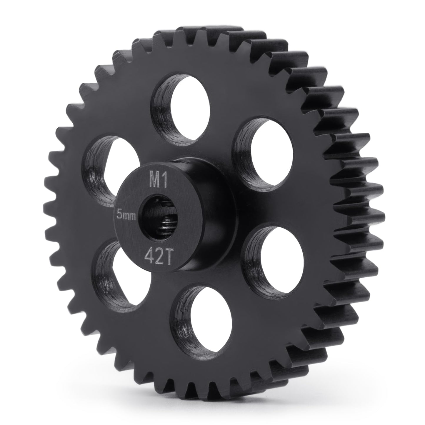 Brkrc Steel M1 Pinion Gear 34T-45T 5Mm Shaft Motor Gears For 1/8 1/10 Rc Brushless Brush Motor Electric Car/Truck Part (42T)