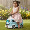 Toyzone Happy Bus Ride On - Blue | Toddler Ride-On | Lights & Music | Ride-On With Easy Storage | Grip Wheels | Make In India |