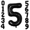 Goer Black Foil Balloons Number 5,Huge Number Balloons For 5Th 15Th 25Th 35Th 45Th Birthday Party Supplies Anniversary Decorations (3 Pcs,42 Inch,32 Inch,16Inch)