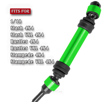 RCMYou RC Drive Shaft CVD Axles Upgrades Part for 1/10 Slash VXL 4X4,Rustler VXL 4X4,Stampede VXL 4X4,#45 Steel Front Rear Drive