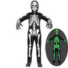 Sicypoty Kids Skeleton Costume Glow In The Dark Halloween Costume For Boys Black 12-14Years