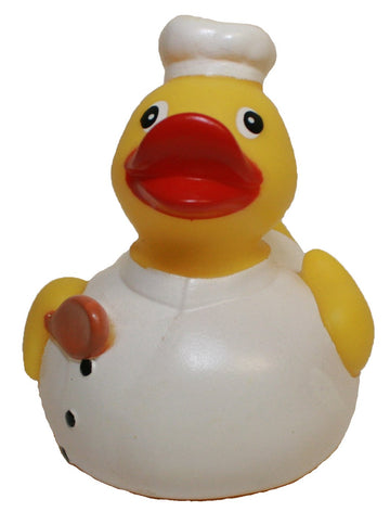 Rubber Duck Master Chef, Brand Rubber Duckies That Float Upright, Rubber Bath Toy Cooking Career Chef Rubber Ducky Birthday Party Gift, All Dept. Cooking Lovers Gift C