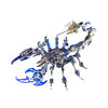 3D Metal Model Kits, Mechanical Scorpion King Blue 3D Metal Puzzle,Steel Warcraft Collection DIY Animal Brain Teasers Simple 3D