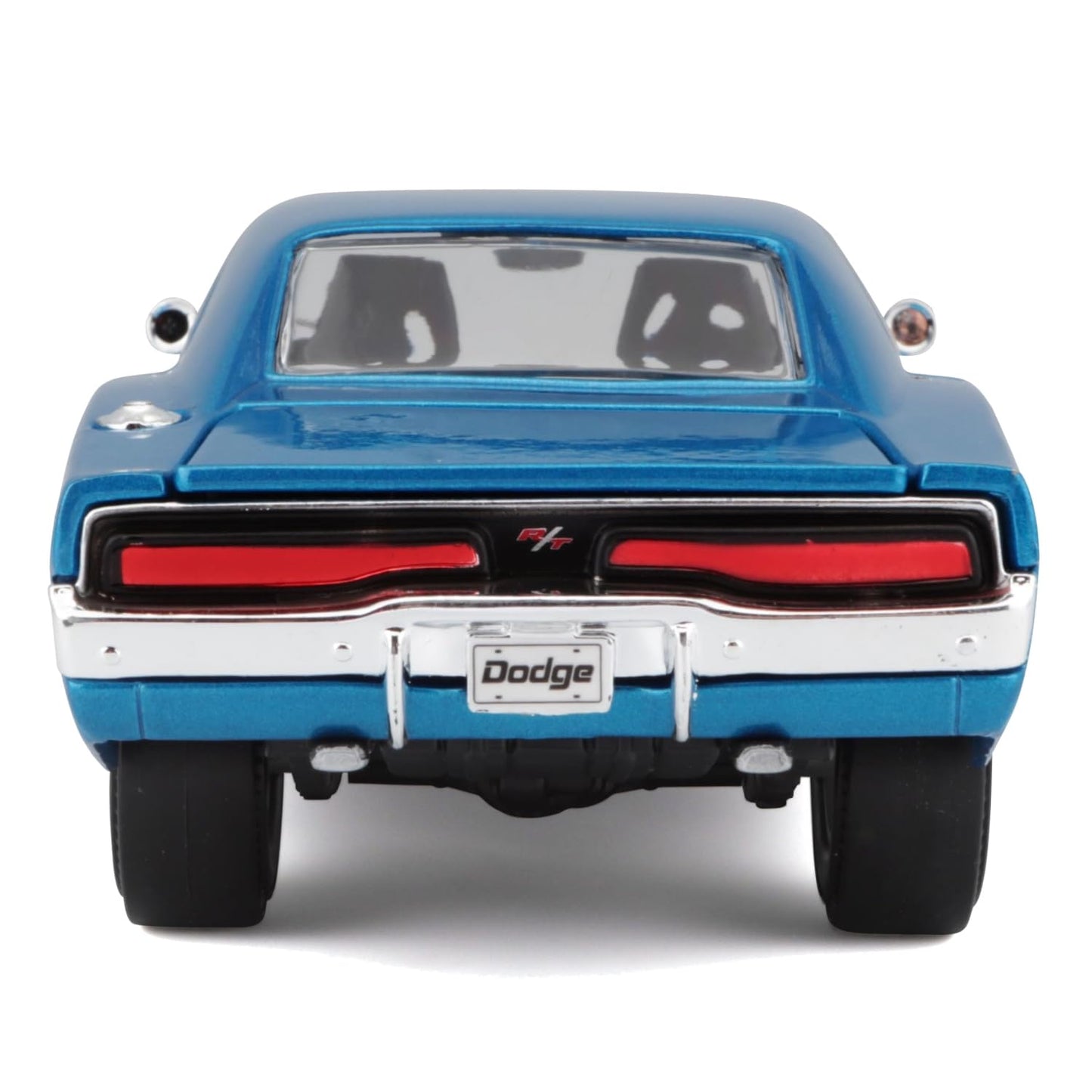 MAISTO 1969 Dodge Charger R/T Diecast Model Car 1:25 Blue Rubber 31256bl