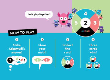 Adsumudi Math Game - Little Ones - The Adorably Fun Game for Clever Kids to Grow Their Addition, Subtraction and Mental Math Ski