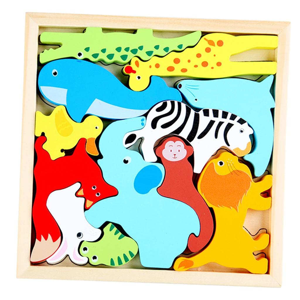 Jazzy Pearls Montessori 3D Puzzle Jigsaw PreSchool Toy Gifts For Children Toddlers Animal|Toys & Hobbies | Educational | Other