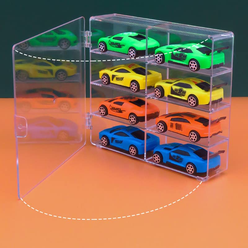 Hot 1/64 Scale Matchbox Wheels Toy Car Display Case Holds 32 Toy Cars Storage Organizer