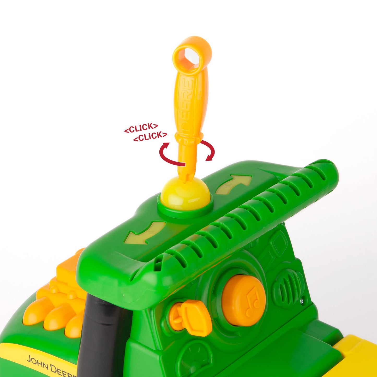 John Deere Johnny Tractor Ride-On Toy with Lights & Sounds, Large Green Plastic, Model 47280, Ideal for Kids 12 Months & Up