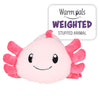 1I4 Group Warm Pals - Axolotl - Cozy Lavender Scented Plush Toys - Stuffed Animal - Coolable Bedtime Comfort Plushie
