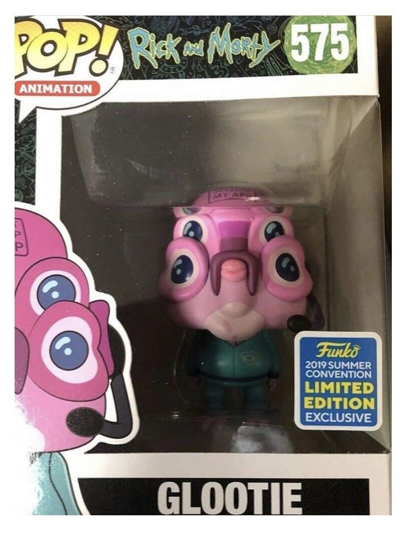 Funko Pop! Rick And Morty Glootie Exclusive Vinyl Figure Shared Sticker Summer Convention 2019 Sdcc