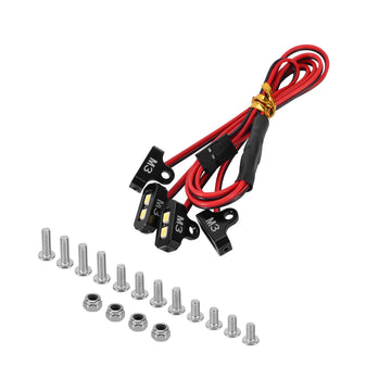 Injora 4Led Rock Lights Kit With Controller For Scx10 Trx4 1/10 Rc Crawler Upgrade(4Led White&Controller)