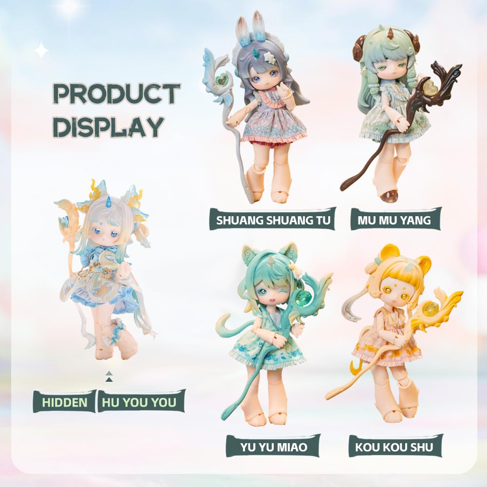 Xidondon Antu Cute Beast Magic Series Ob11 1/12 Bjd Doll Gift Figure Toy Cute Action Anime Figures Dolls Toys (Single Box)