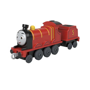 Thomas & Friends Fisher-Price Die-Cast Push-Along James Toy Train Engine For Preschool Kids Ages 3+